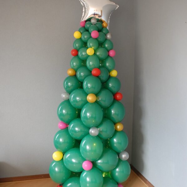 Ballonnen kerstboom.