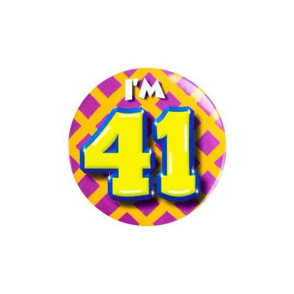 button I'm 41 jaar